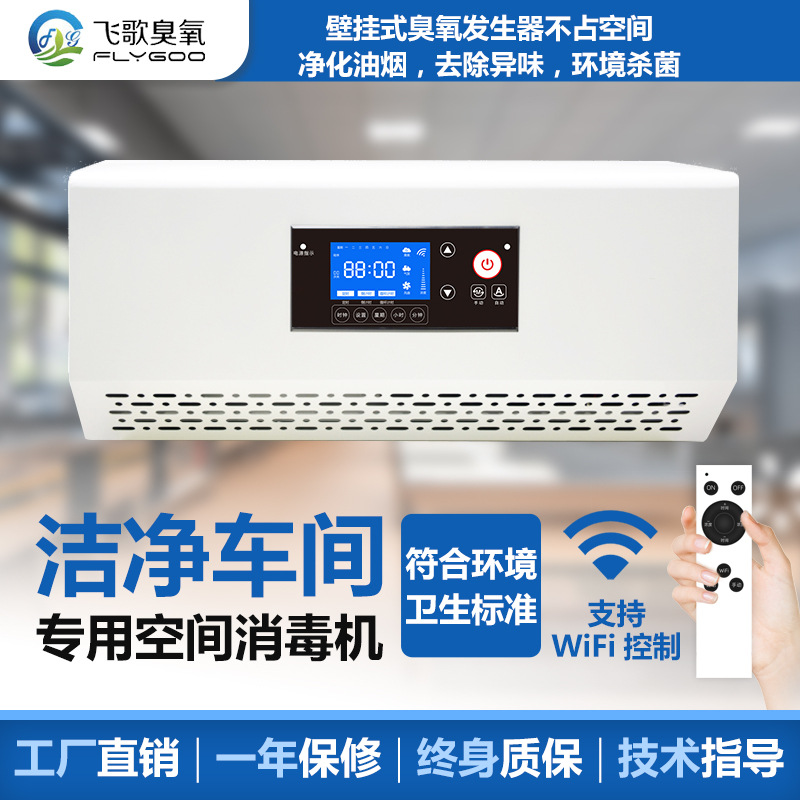 飞歌挂壁式臭氧发生器食品车间灭菌商用臭氧消毒机后厨油烟净化机