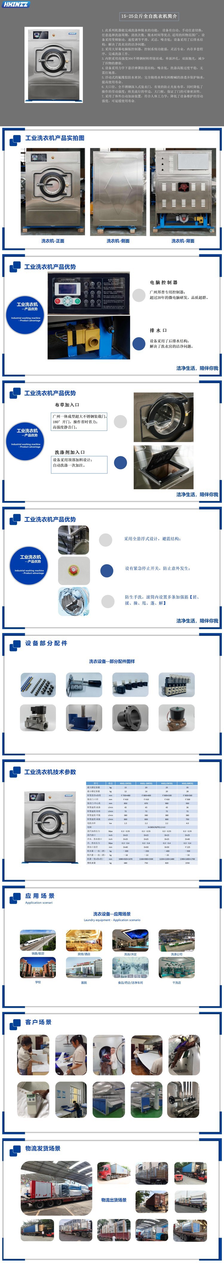 15-25公斤工业洗衣机详情页