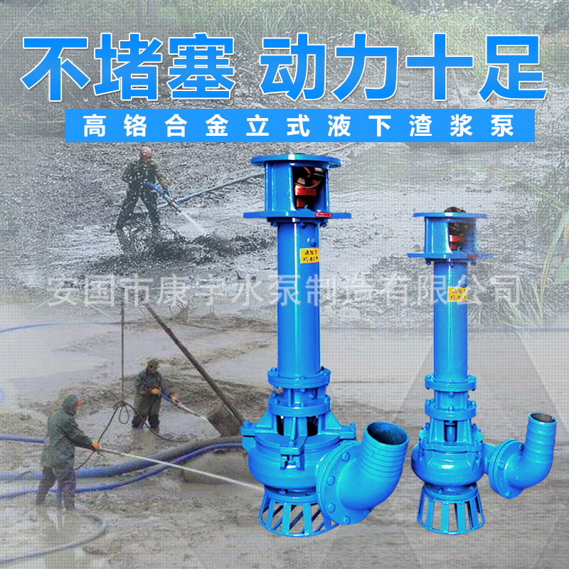 立式泥浆泵矿用耐磨渣浆泵河道池塘清淤杂质排污泵尾矿液下抽沙泵