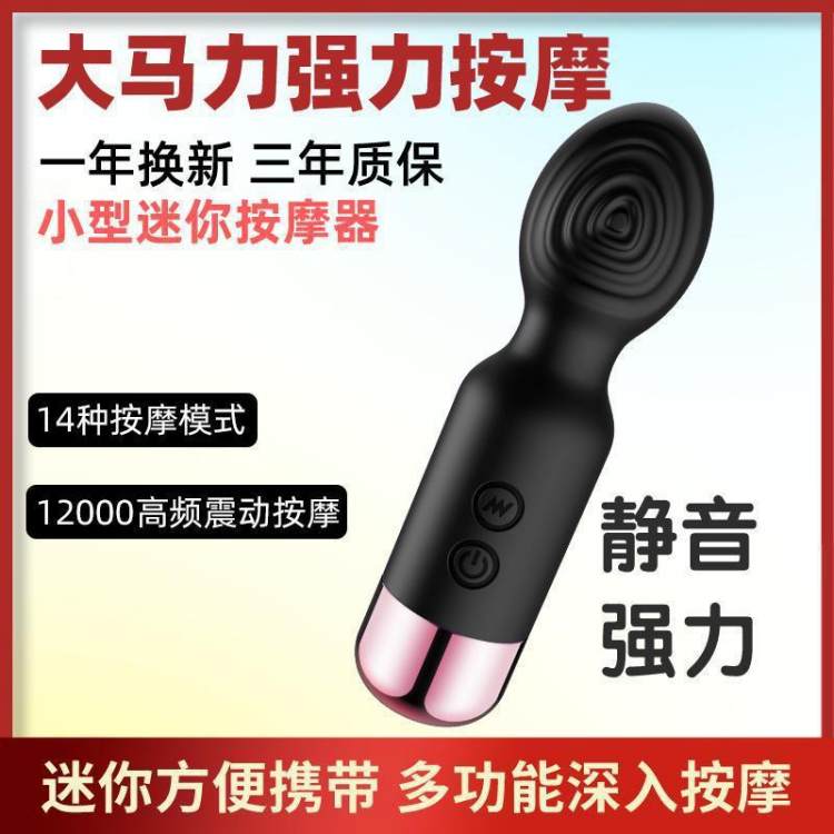 震动棒按摩棒 手持多功能捶器 全身适用防水设计硅胶电动按摩仪