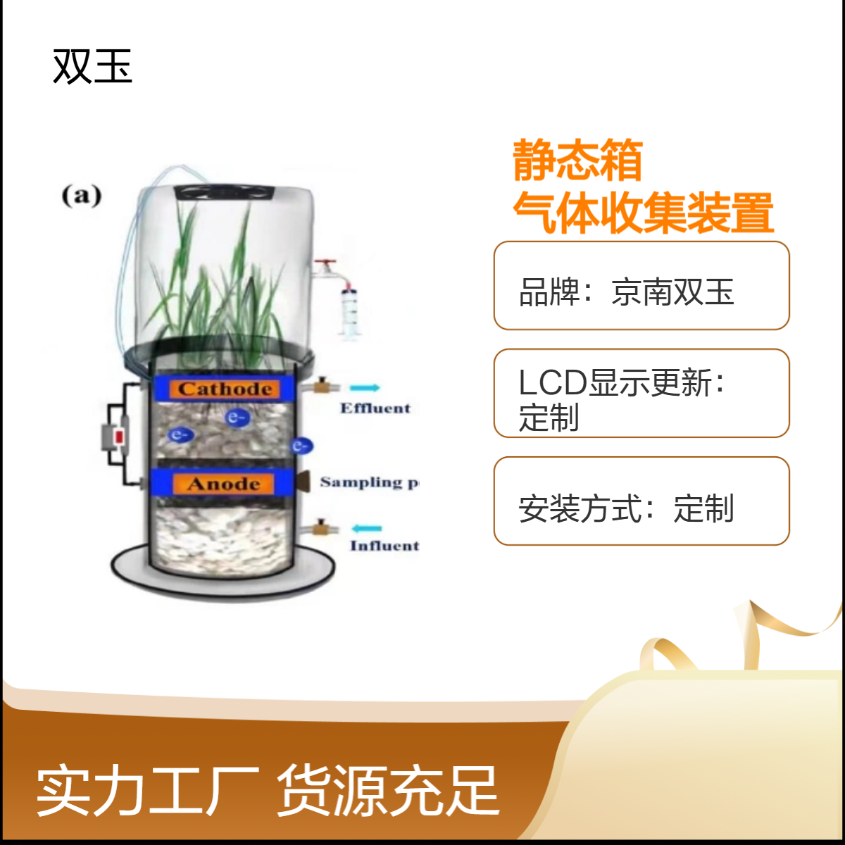 盆栽植物温室气体静态箱盆栽气体收集装置