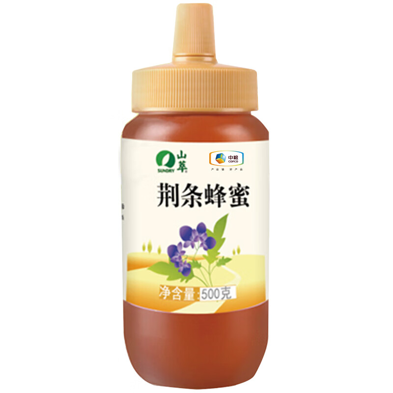 杭州中粮总代理商15067106445山萃荆条纯正蜜500g