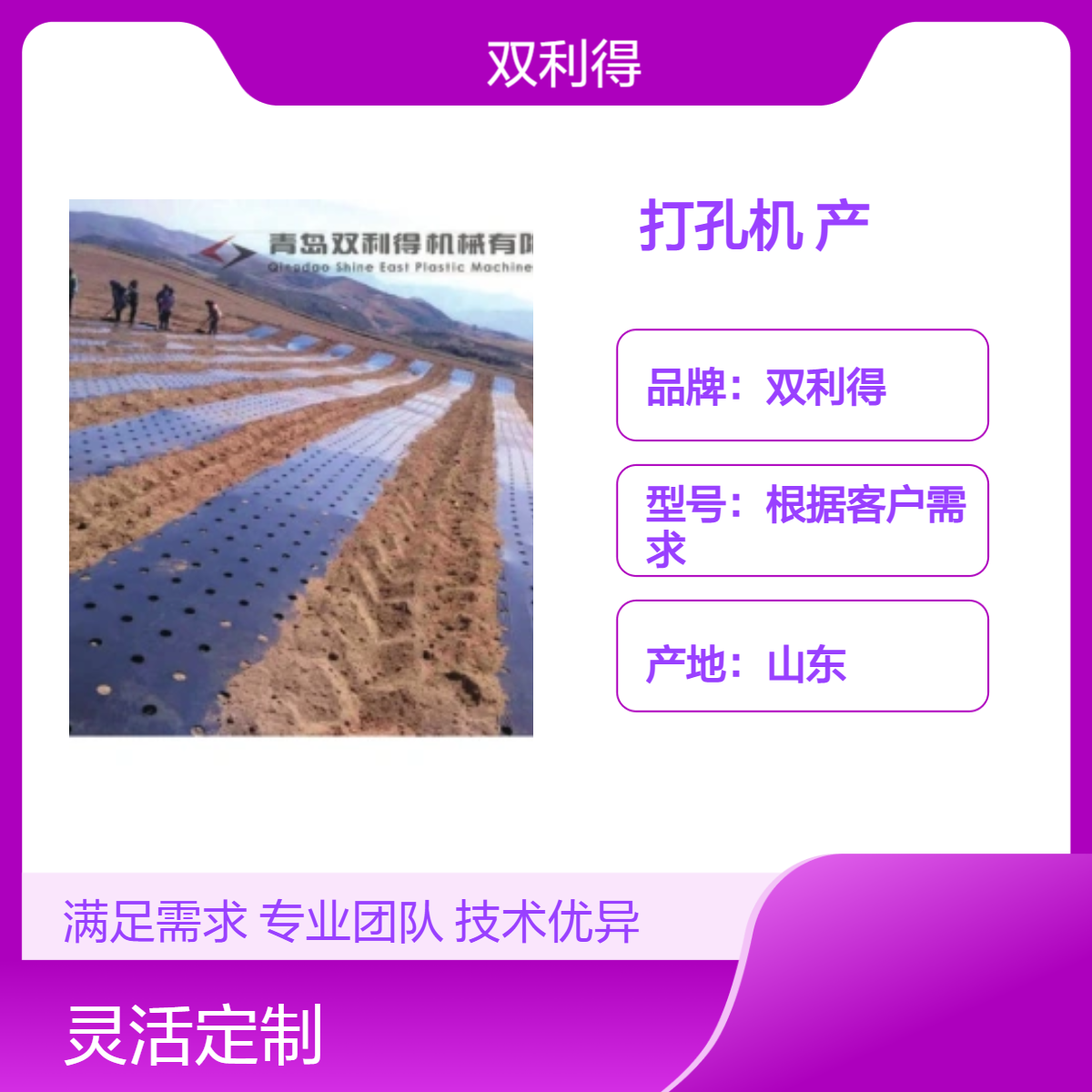 双利得单螺杆塑编打孔机 塑料地膜农膜打孔生产设备
