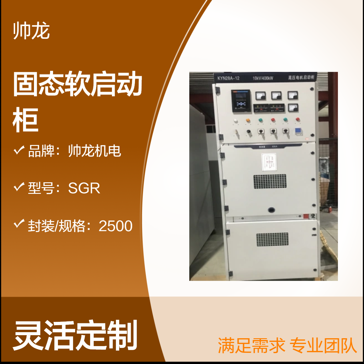 帅龙机电SGR型空压机起动装置高压固态软启动柜