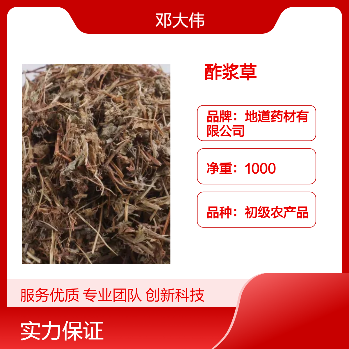 中药材酢浆草供应 酸浆草 炸酱草 人工精选 货源充足 地道药材