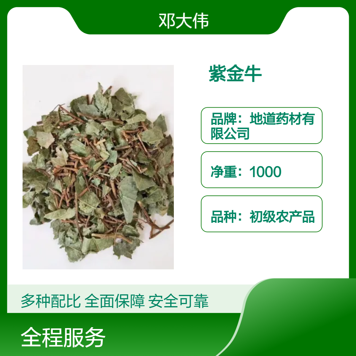 中药材紫金牛产地直供 无硫无杂 当年新货 一手货源