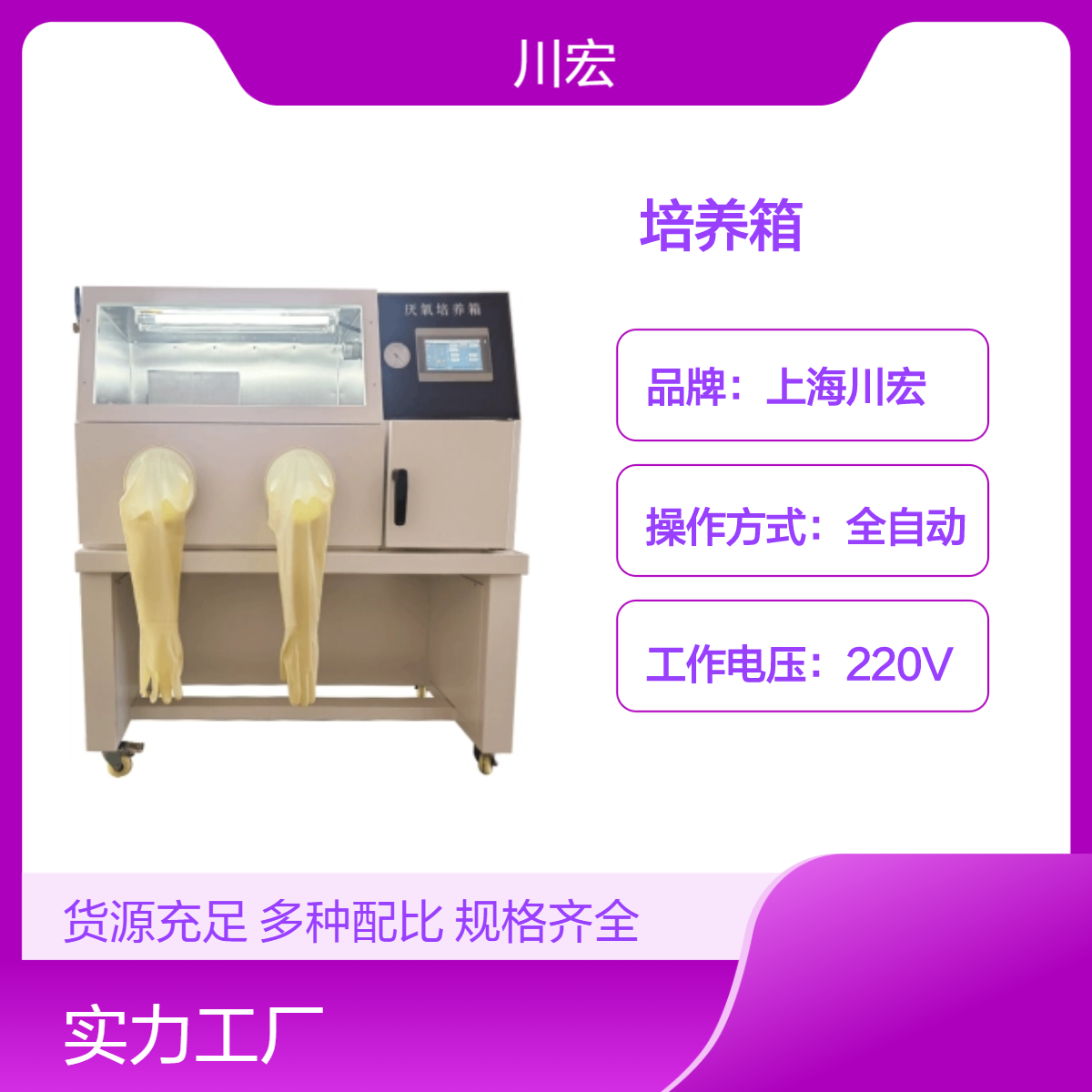 氧浓度 厌氧真空手套装置 微需氧培养箱 YQX-III
