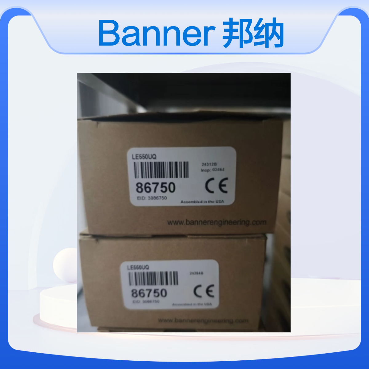 Banner 邦纳 订货号：86750 型号：LE550UQ 测量传感器