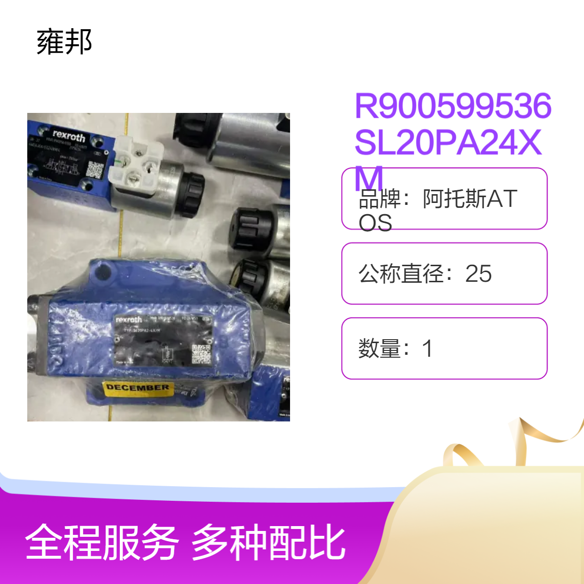 R900599536 SL20PA24XM力士乐现货液压阀 原产地
