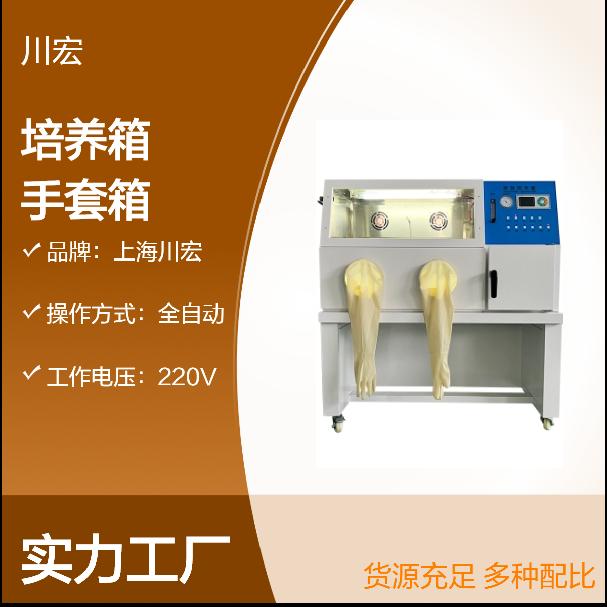 川宏仪器厌氧培养箱 YQX-II 实验室常规手套箱