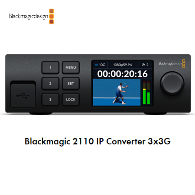 blackmagic designBlackmagic 2110 IP Converter 3x3G 实现SD与I