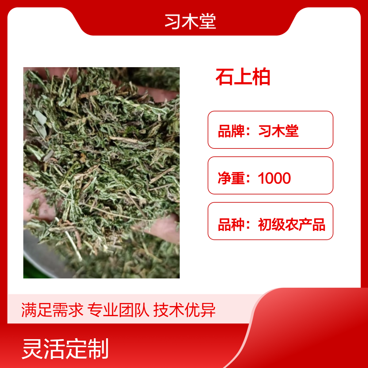 产地供应 中药材 石上柏大货 自然晒干 无硫 品质好