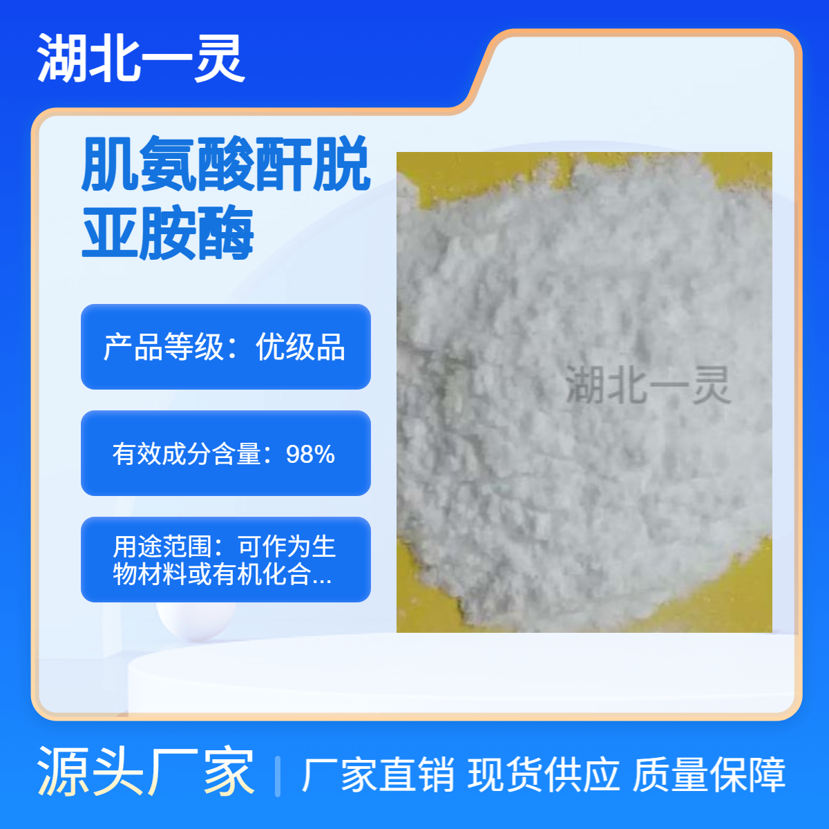 肌氨酸酐脱亚胺酶 CAS37289-15-9 ≥ 100U/mg 按需分装 科学研究