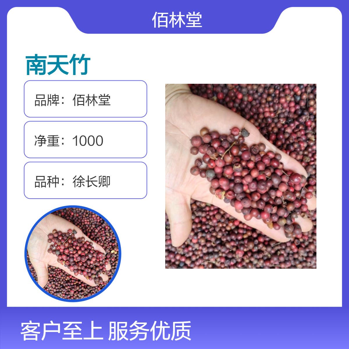 佰林堂一级徐长卿南天竹 初级农产品 阴凉干燥储存