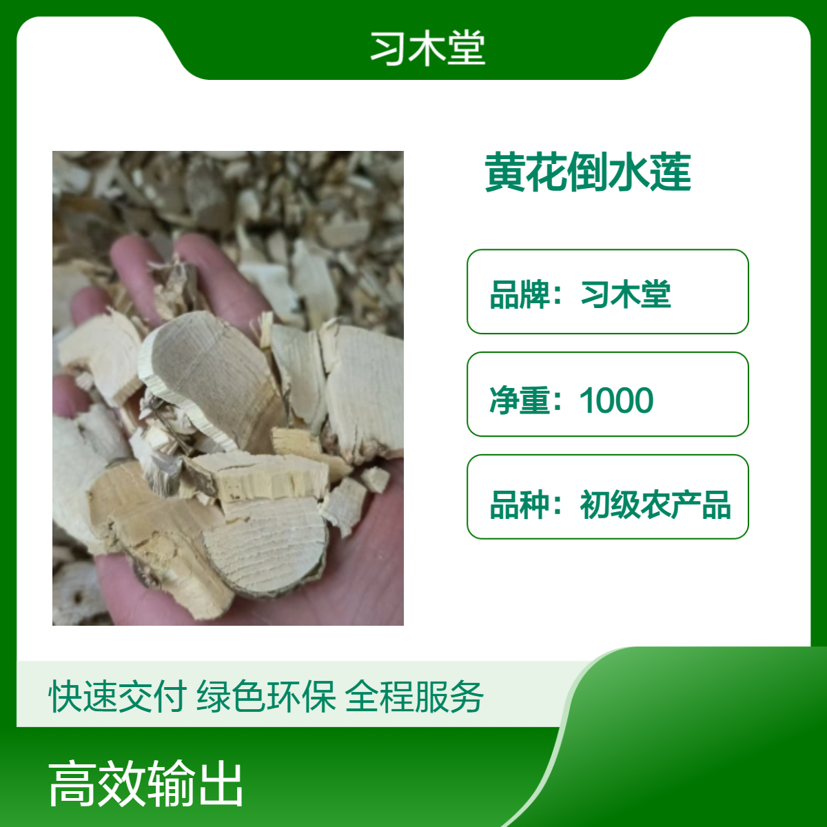 习木堂 散装 黄花倒水莲 原药材 无硫 新货 产地直发