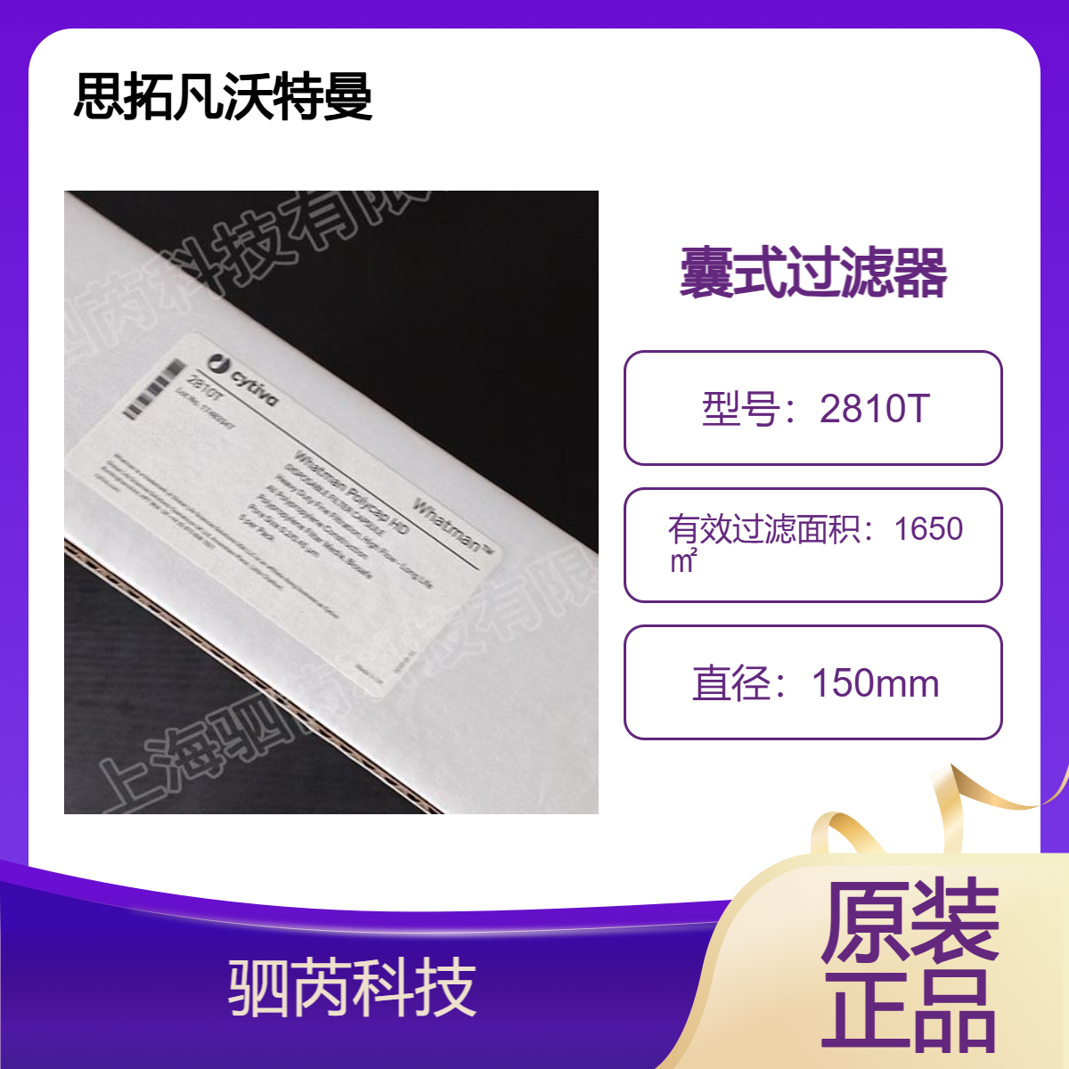 2810T思拓凡沃特曼POLYCAP 150孔径0.45um通气口囊式过滤器