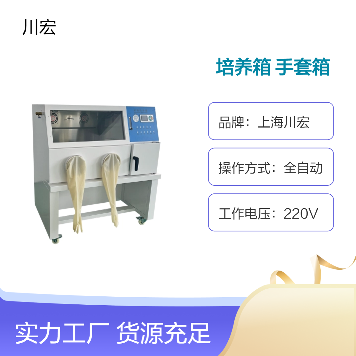 真空厌氧培养箱 YQX-II 实验室常规微需氧手套装置