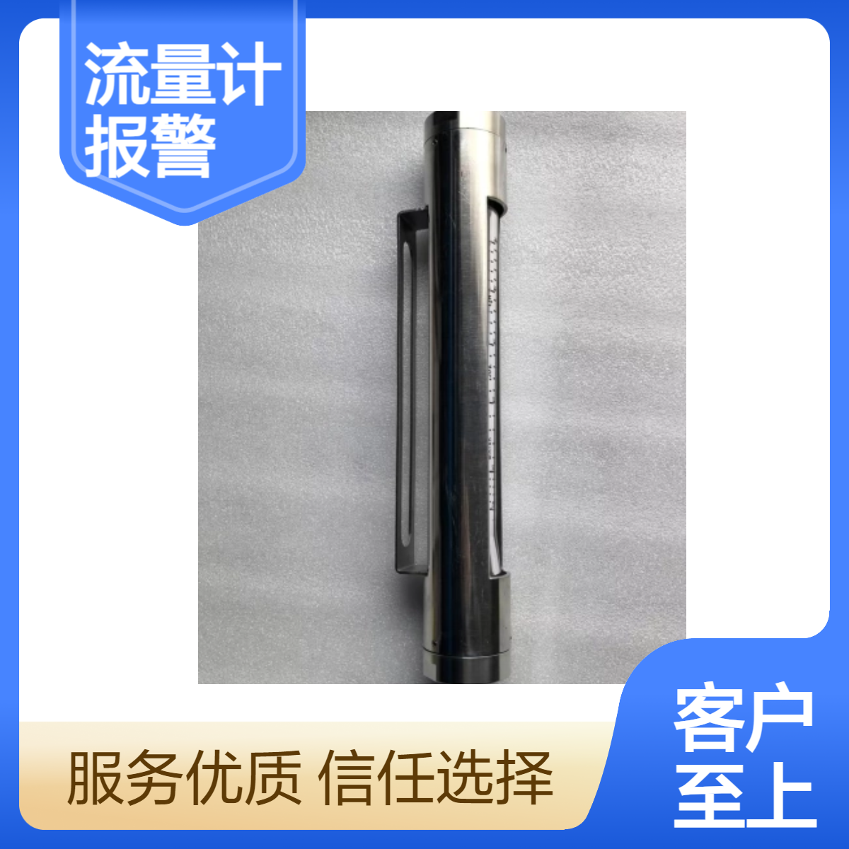 玻璃转子流量计 304全不锈钢本体 后开槽带报警器 电磁 金属管