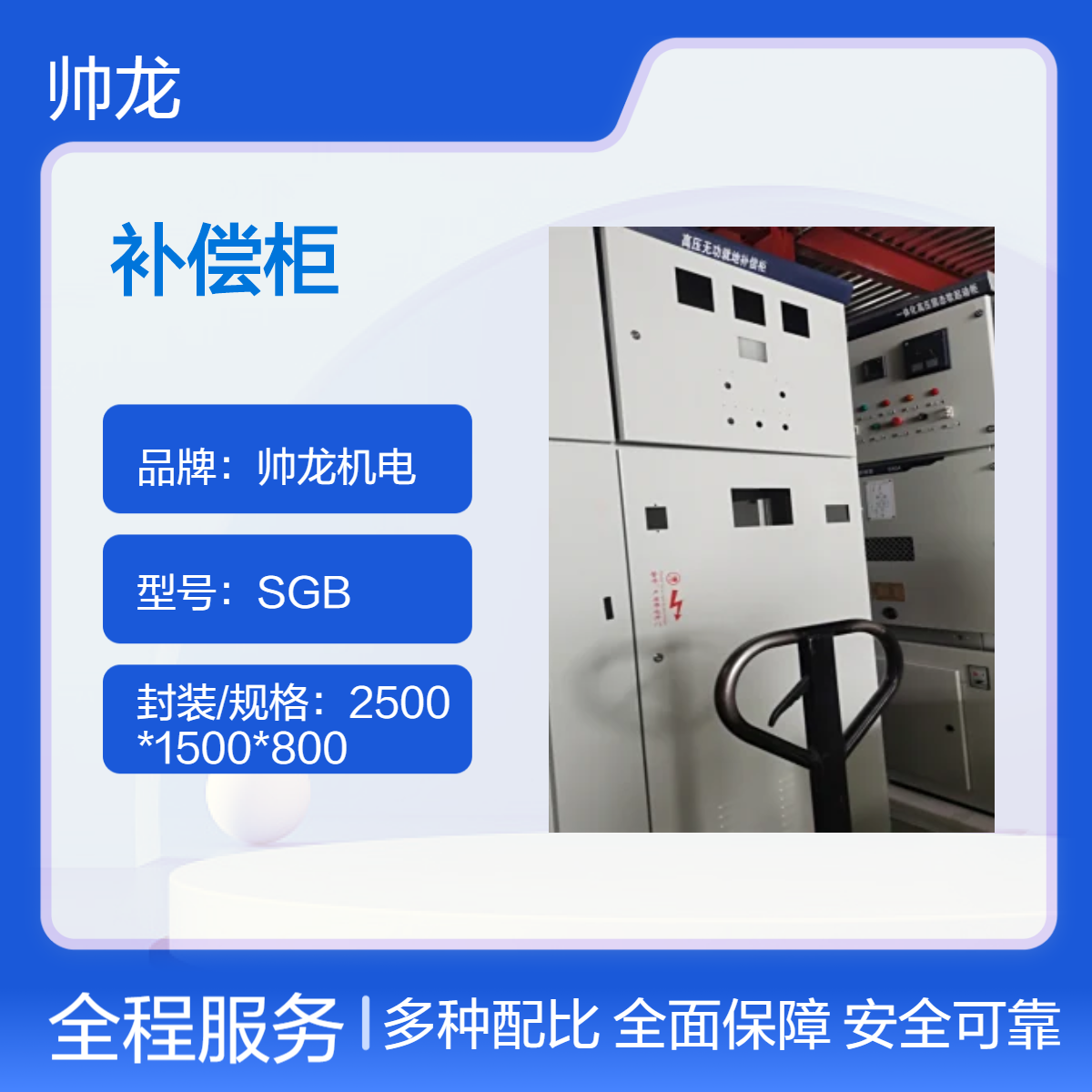 帅龙机电SGB型高压补偿 10V高压电容补偿柜 就地补偿装置