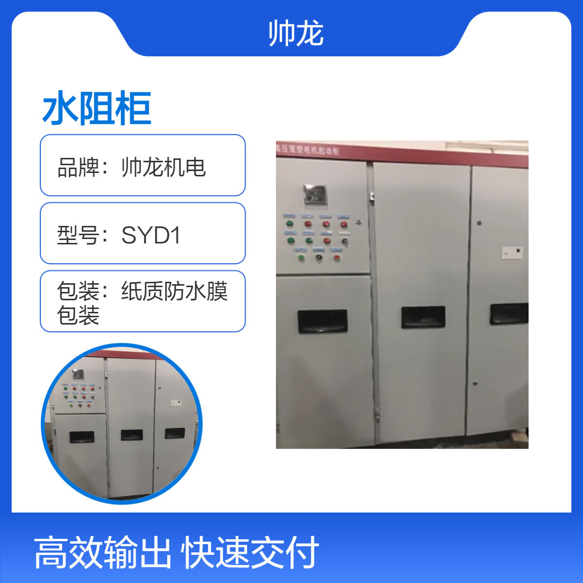 帅龙机电SYD1型水阻启动柜 高效电机软启动 液阻起动柜