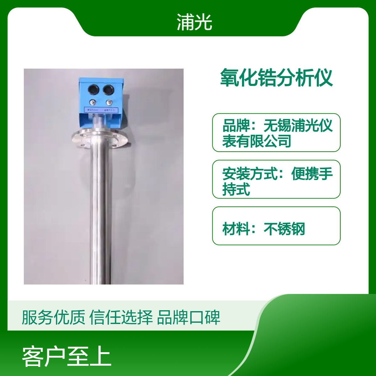 浦光 便携手持式溶解氧测量仪 ZO-2 带远传耐高温氧气分析仪 支持定制