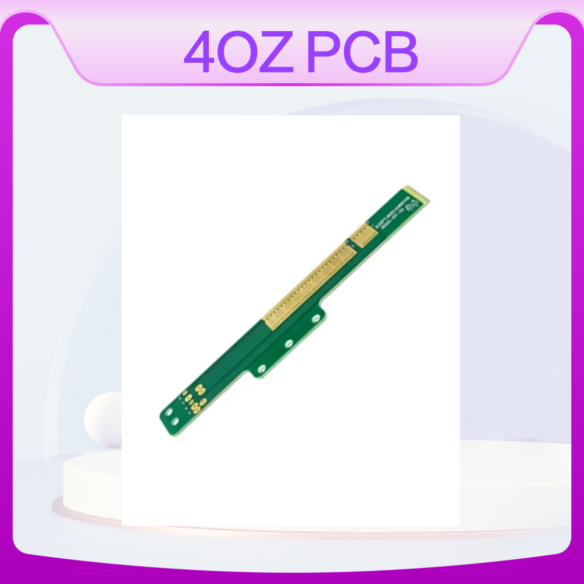 4层4OZ厚铜PCB刚性线路板打样 内外铜各4盎司难度板批量加工