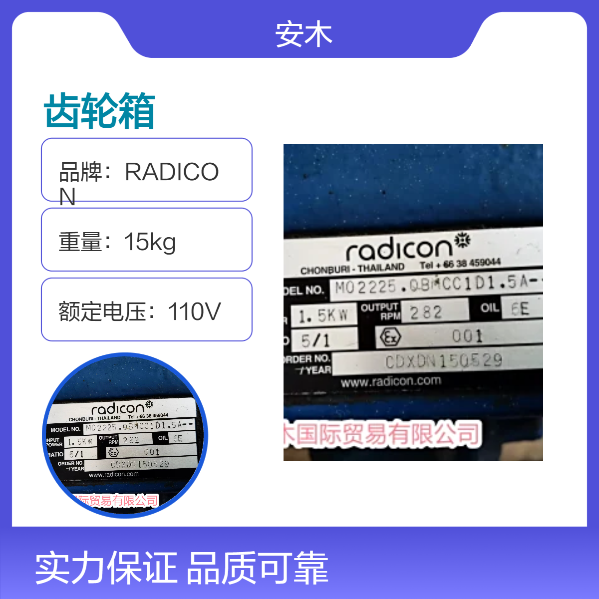 密封油真空泵齿轮箱\M01225.0BGCC1D1.5A\radicon
