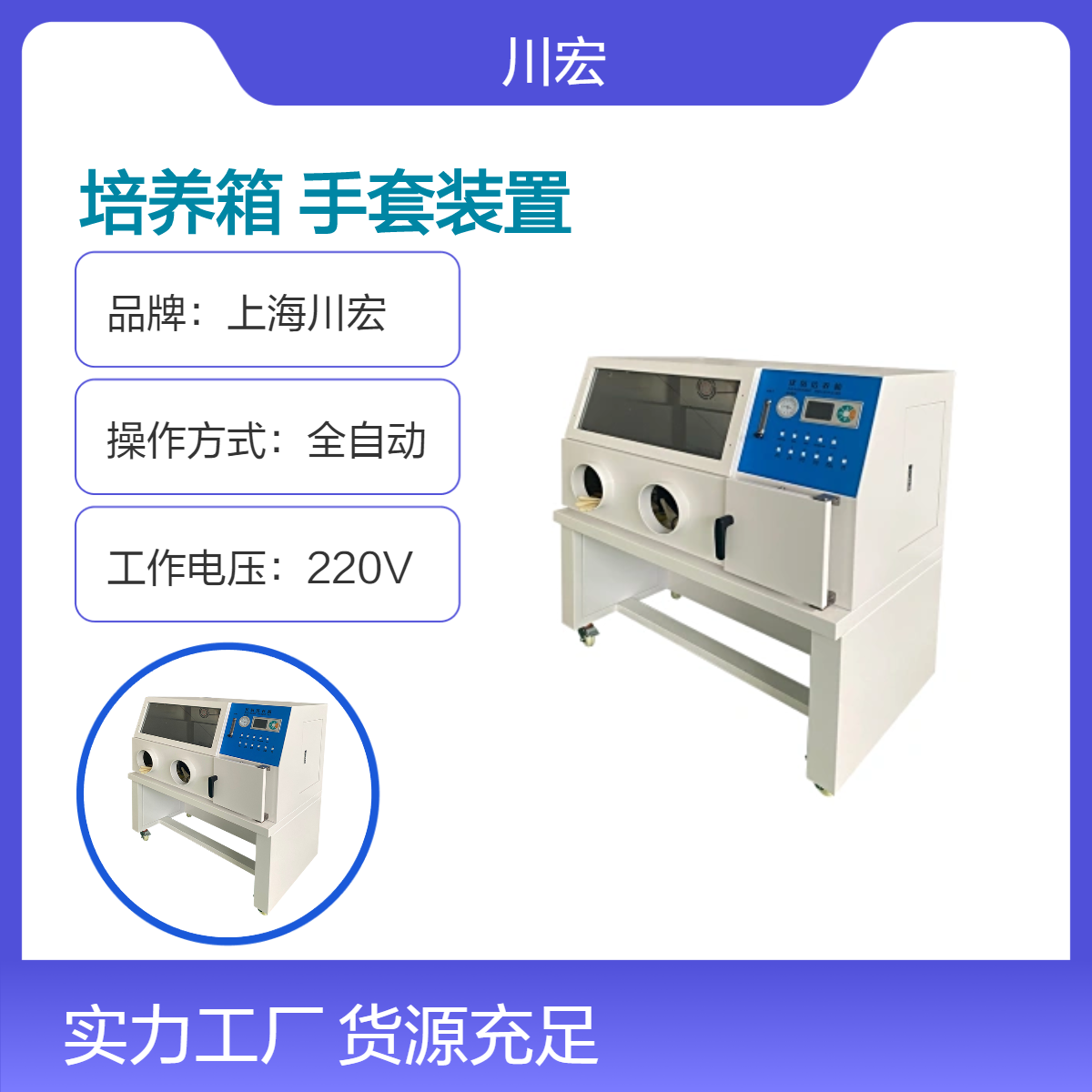 常规真空厌氧培养箱 YQX-II 微需氧恒温手套装置