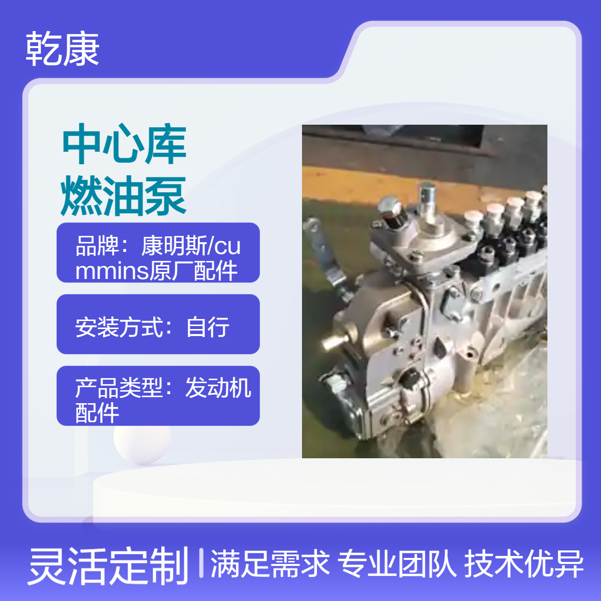 康明斯中心库 Cummins原厂正品配件 6B燃油泵C3977539