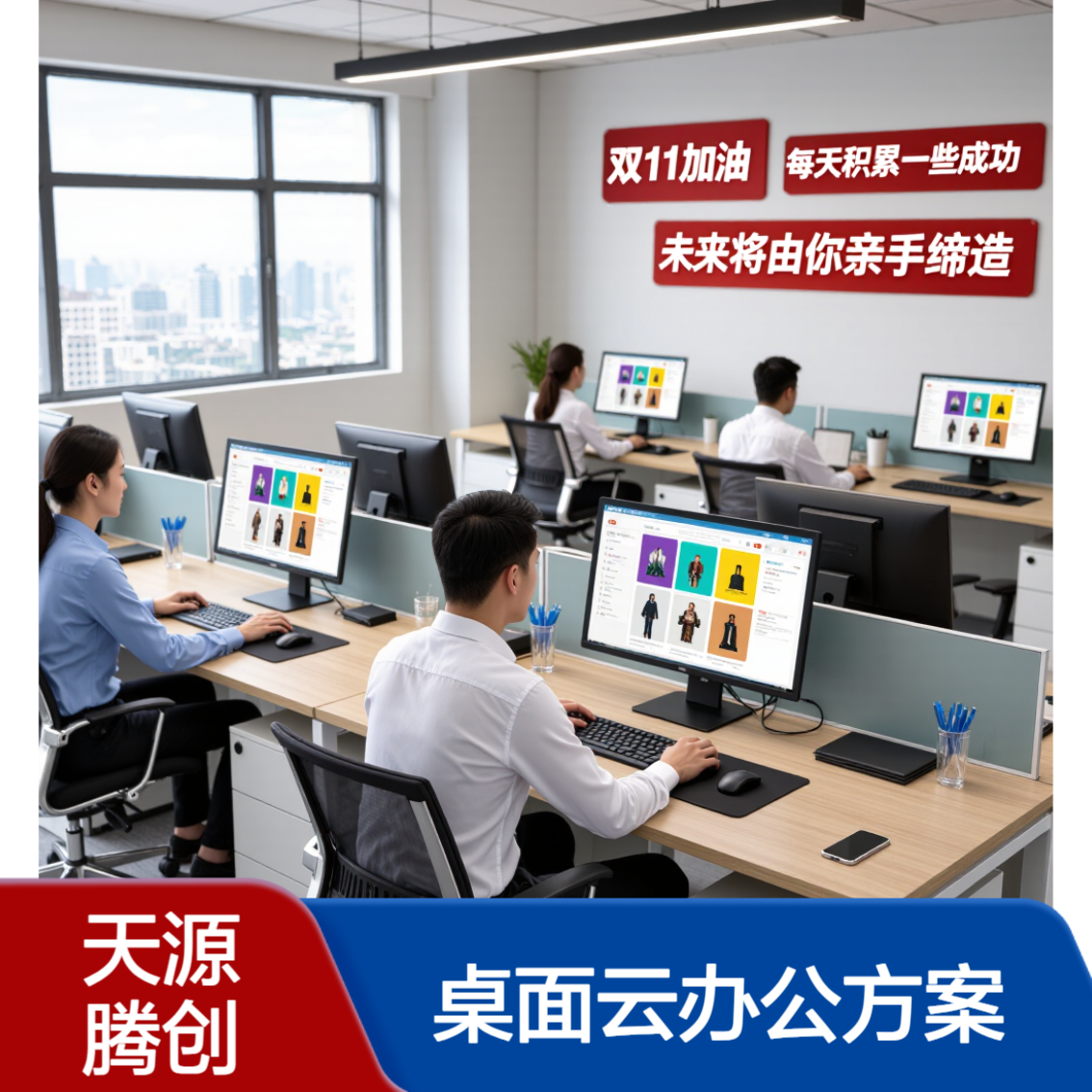 电子商务桌面云办公方案 IDV云终端设备 响应迅速