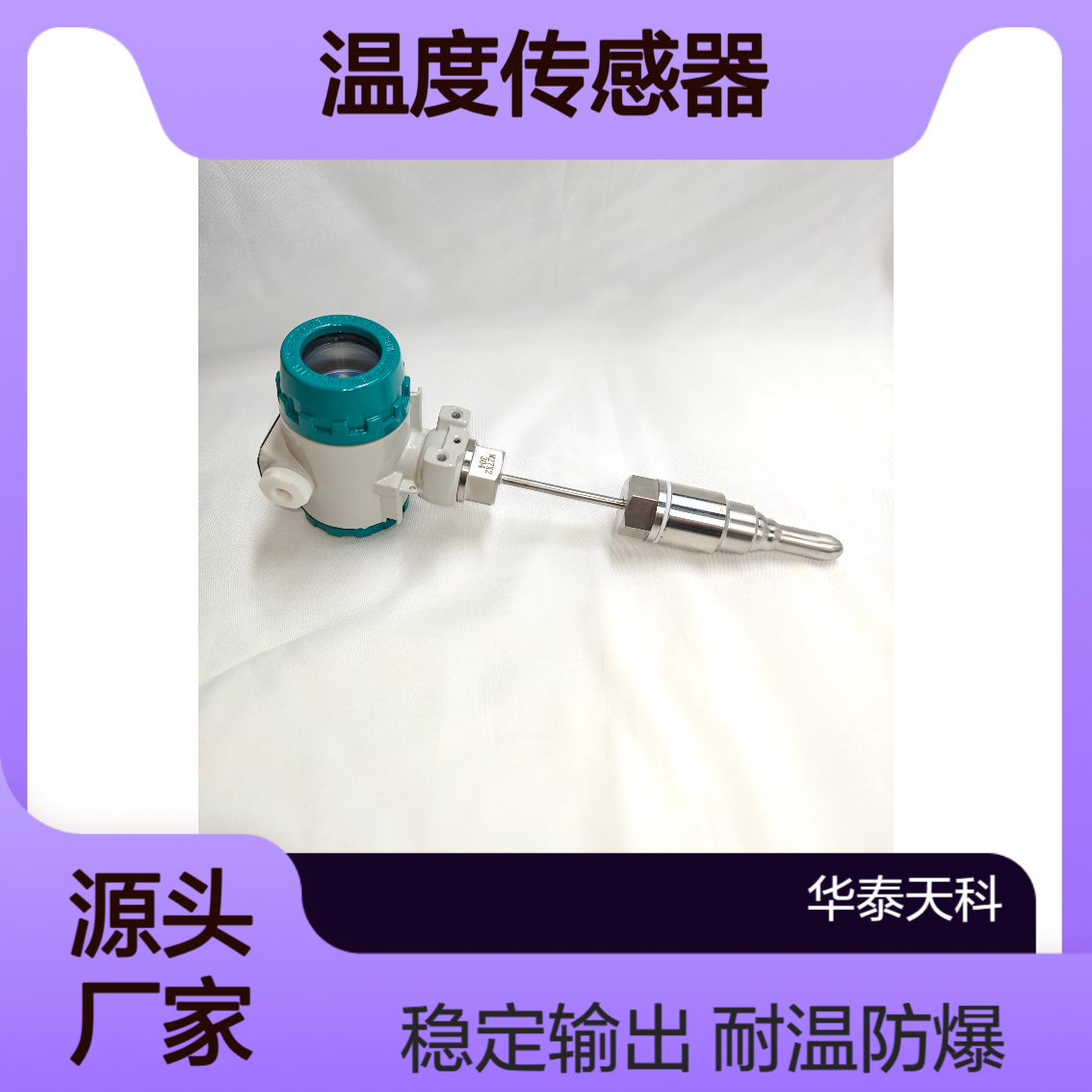 温度传感器 耐高温 防爆型 接触式测量 信号输出 食品饮料厂可用