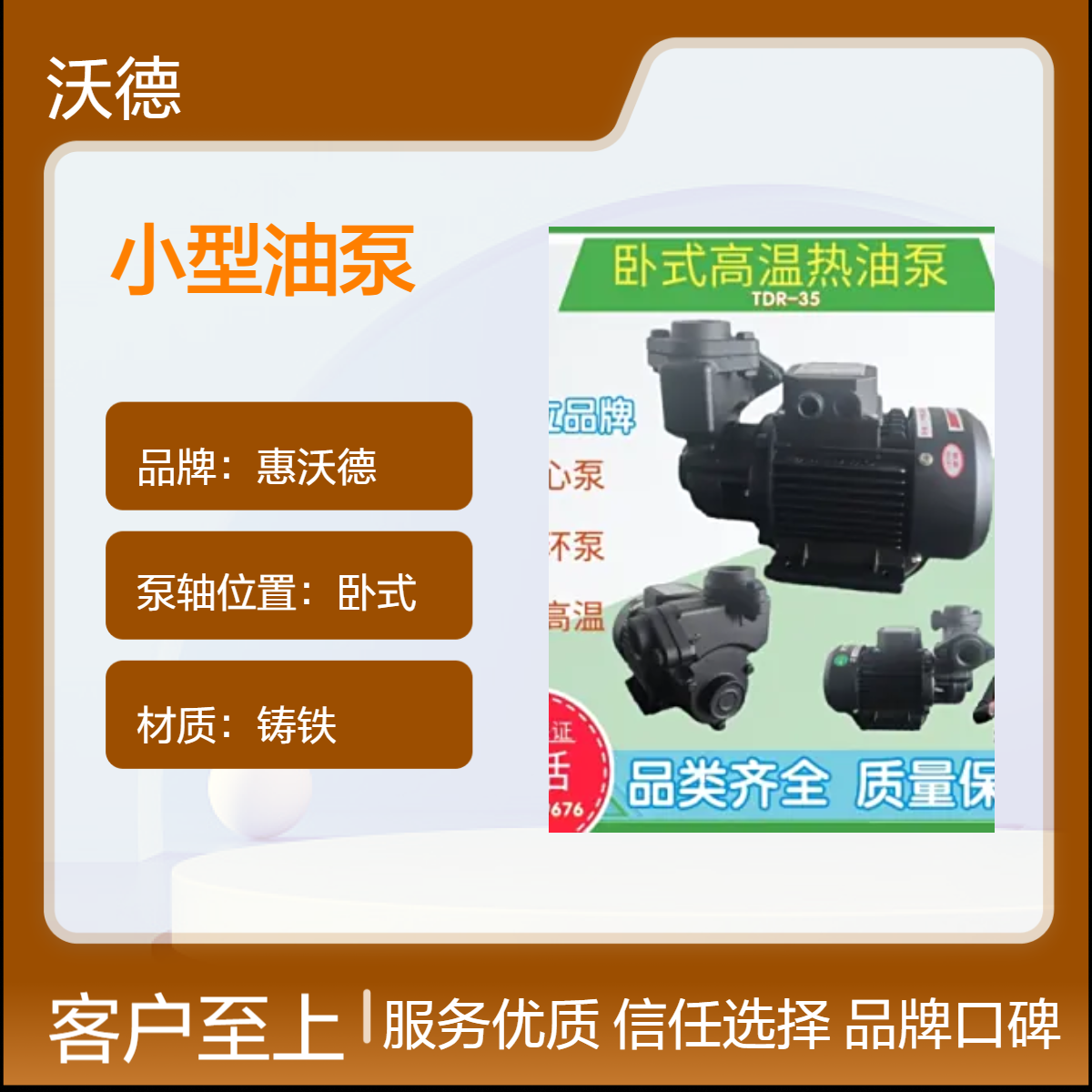 源立电动离心油泵 模温机泵 370W20口径卧式铸铁耐高温油泵TDR-35