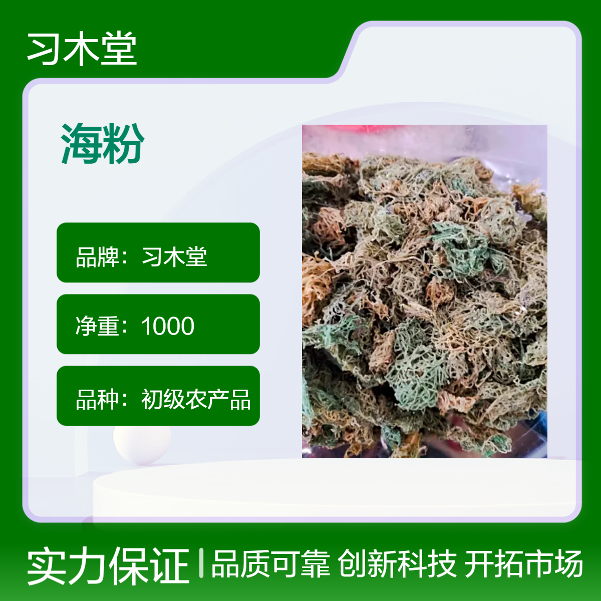 习木堂 供应 海粉 1000g 新货 无硫 精选 袋装 品质保证