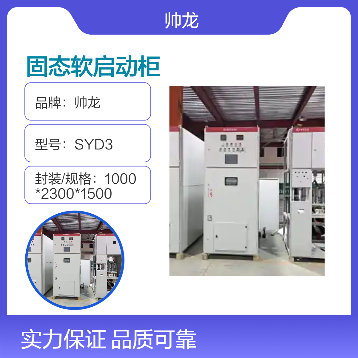 帅龙机电SYD3固态软启动柜 高压电机起动柜 控制柜