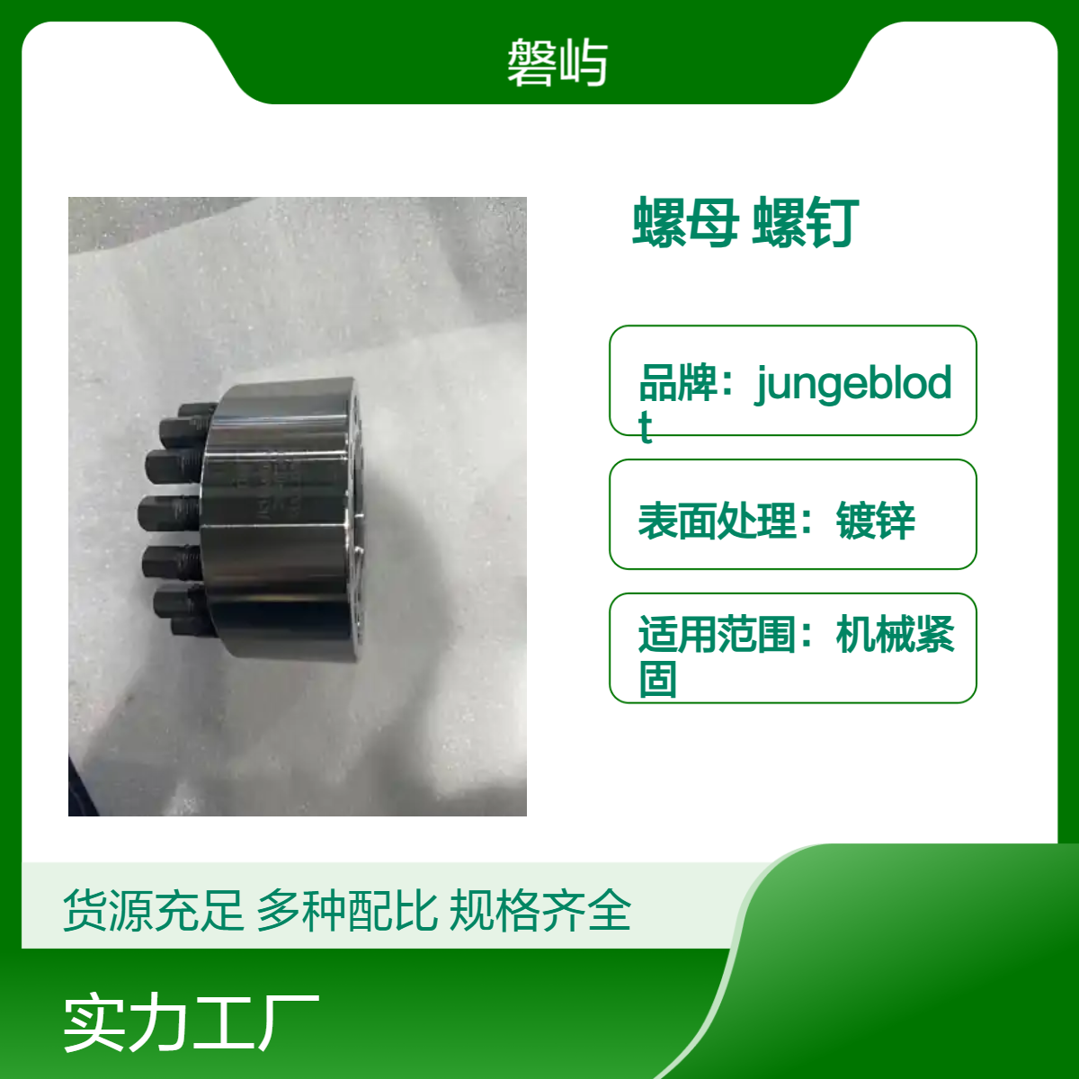Super Nut抗腐蚀高强度螺母M42X4.5顶推螺钉预紧