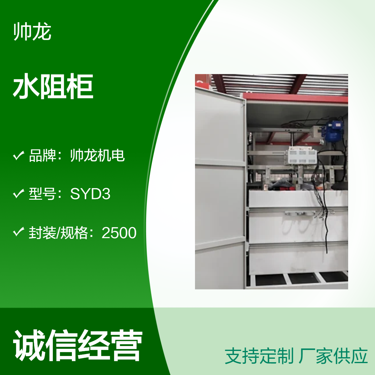 帅龙机电SYD3系列 笼型电机专用液阻起动柜 水阻柜直供