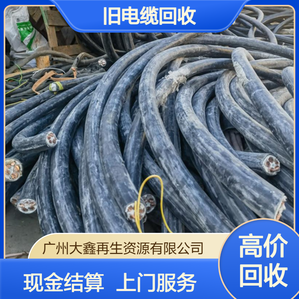 专业回收旧电缆 现金结算 工厂设备回 收上门服务 量大价高
