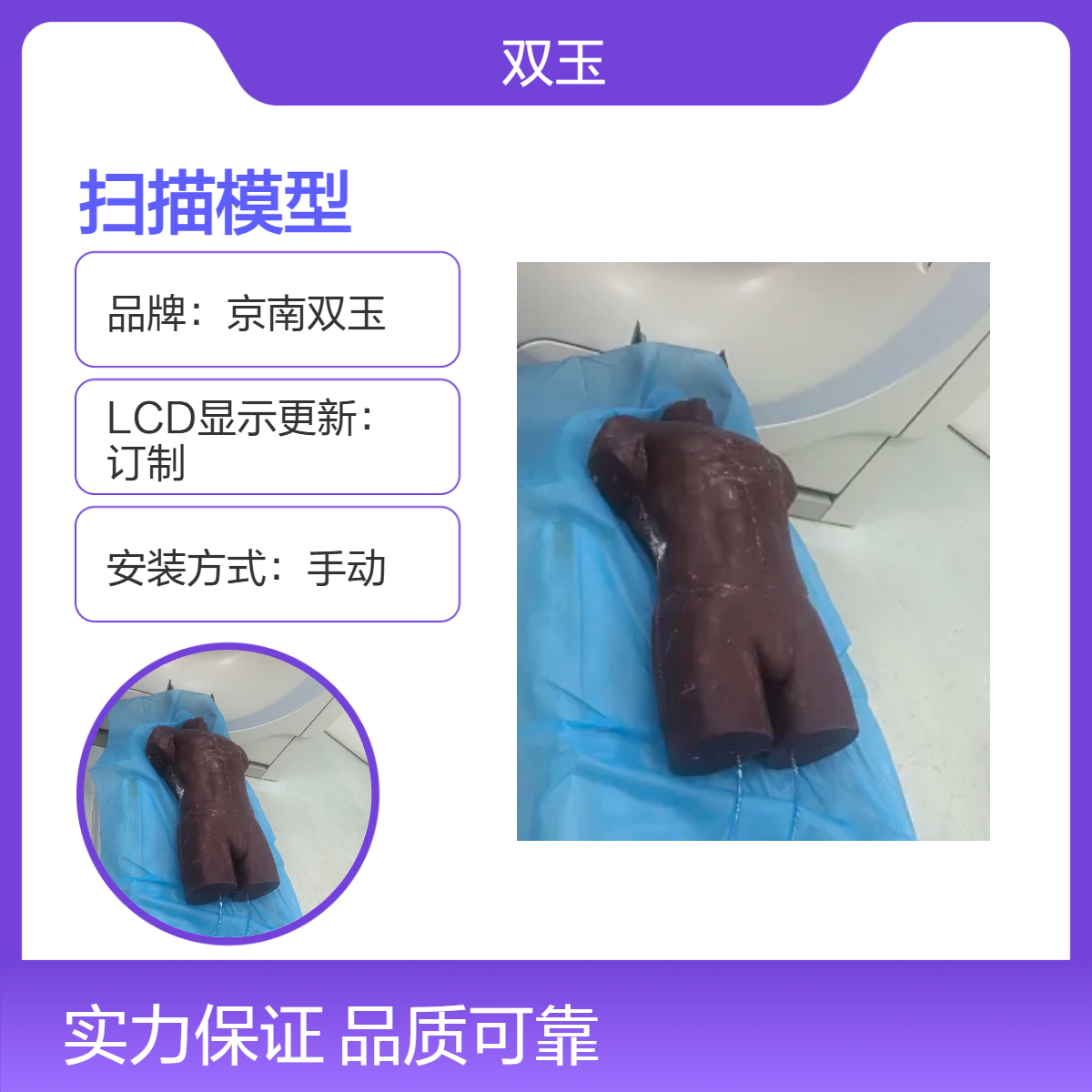 躯干扫描模型兼容超声核磁CT扫描成像胸部模型心肺运动没模型