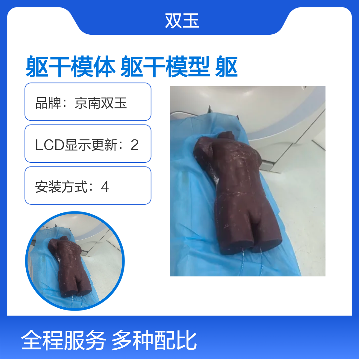 腹腔积液模拟躯干模体核磁扫描躯干模型CT扫描躯模型定做