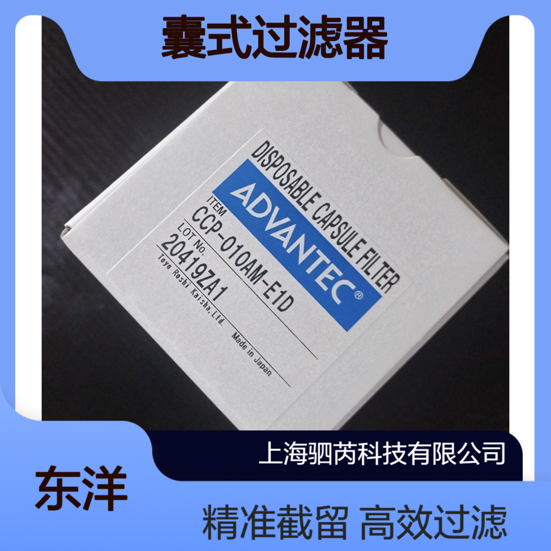 CCP-010AM-E1D东洋ADVANTEC孔径1um囊式过滤器 1/2 NPTM
