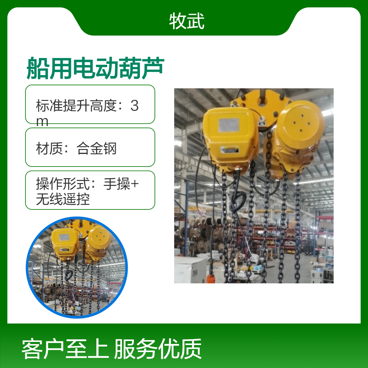 8t 船用环链电动葫芦 CCS船级社认证 船厂 维修 吊装使用 380v 440v
