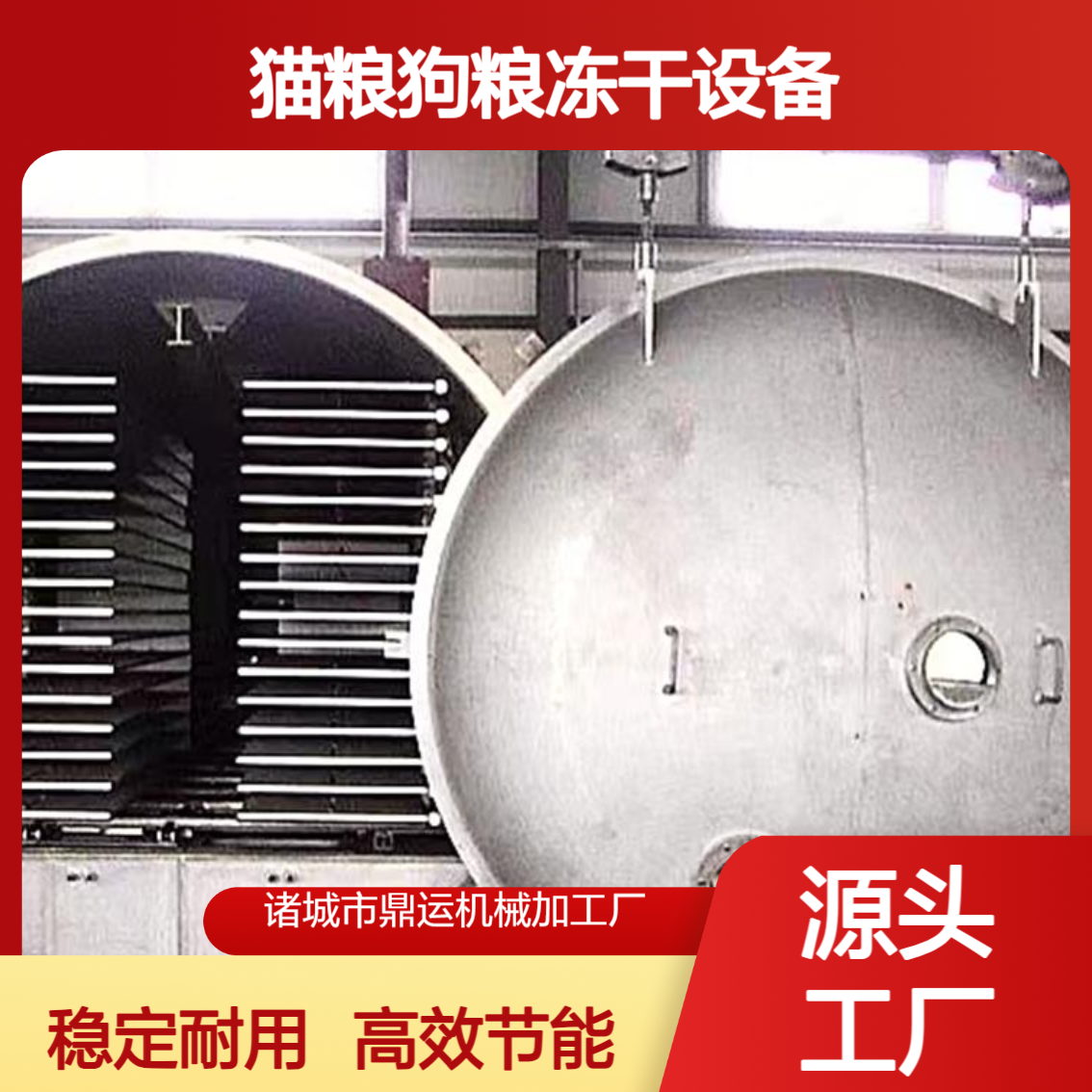 猫粮狗粮冻干设备 30平方宠物食品冻干机 肉泥骨泥冷冻干燥机