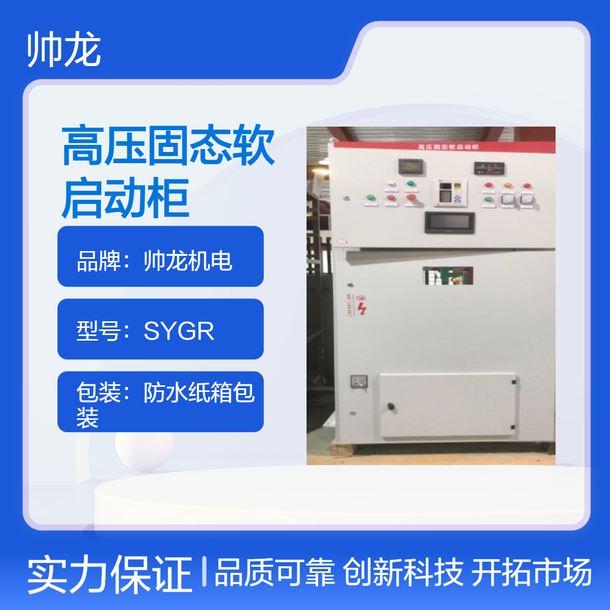 帅龙机电SGR高压固态软启动柜 480kw空压机软起动控制柜