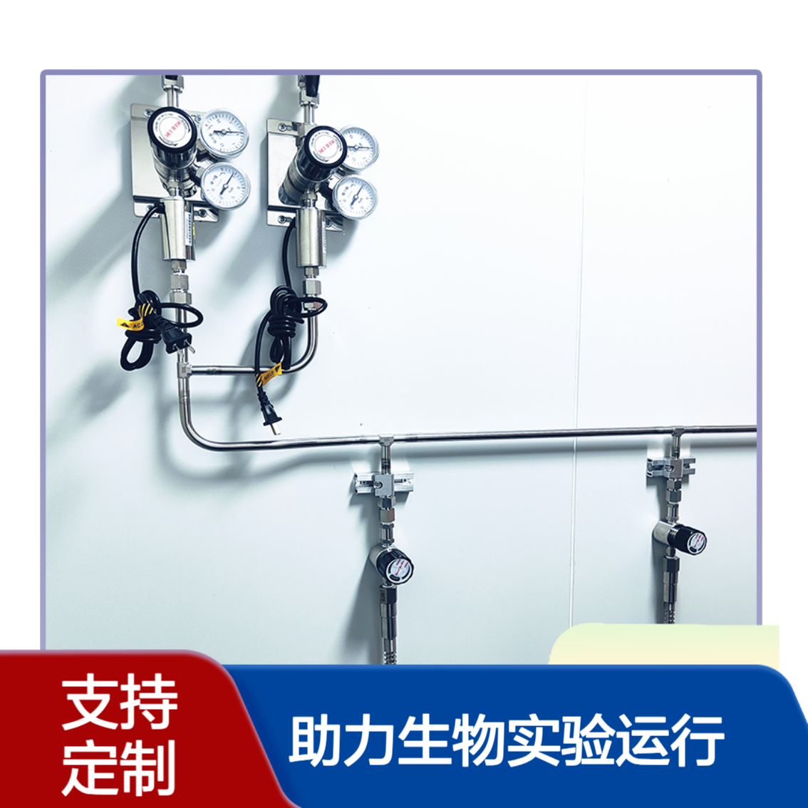 实验室专用高纯高压气路安装厂家 助力生物实验设备高效运行