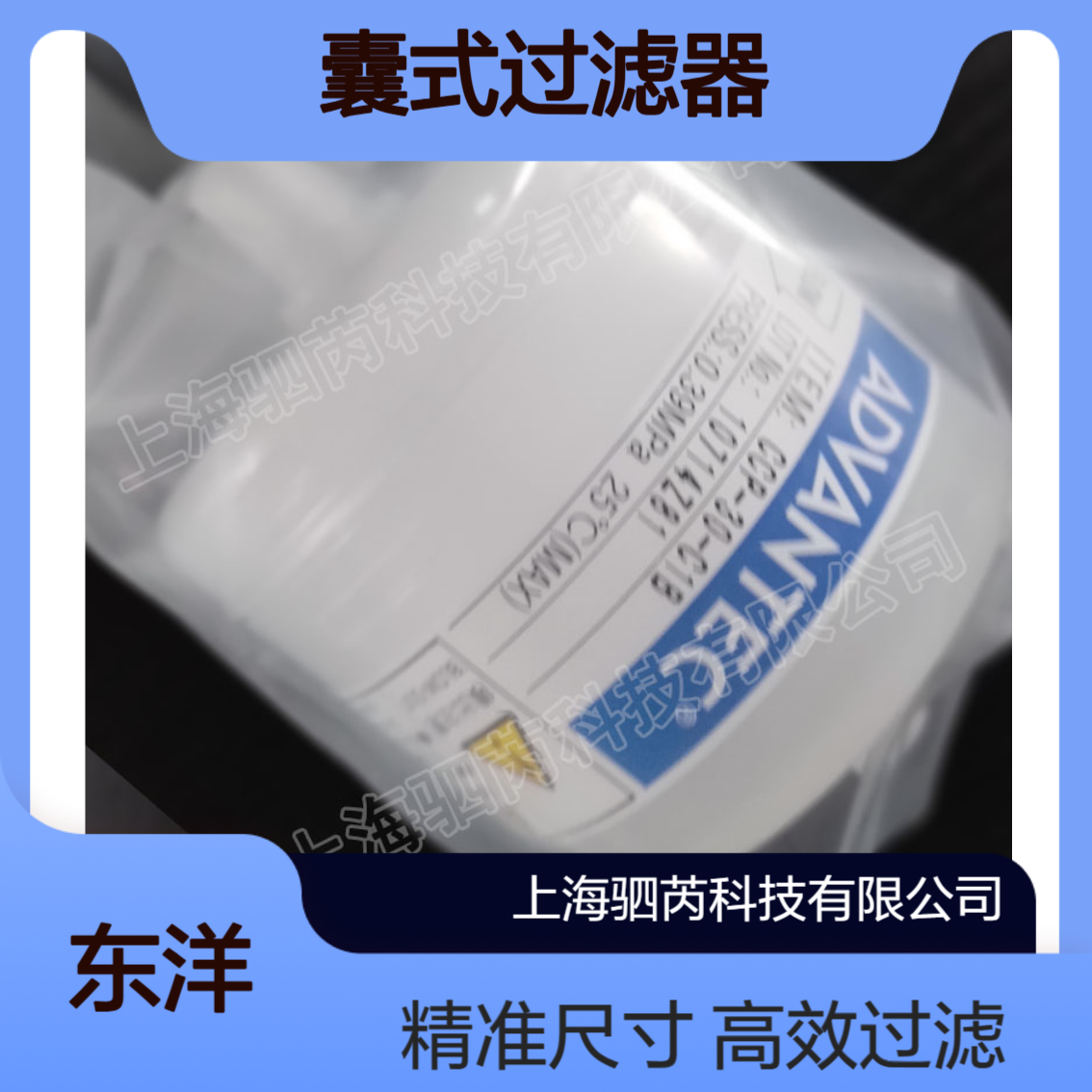 CCP-30-C1B东洋ADVANTEC孔径30umCCP型囊式过滤器 77mmx97mm