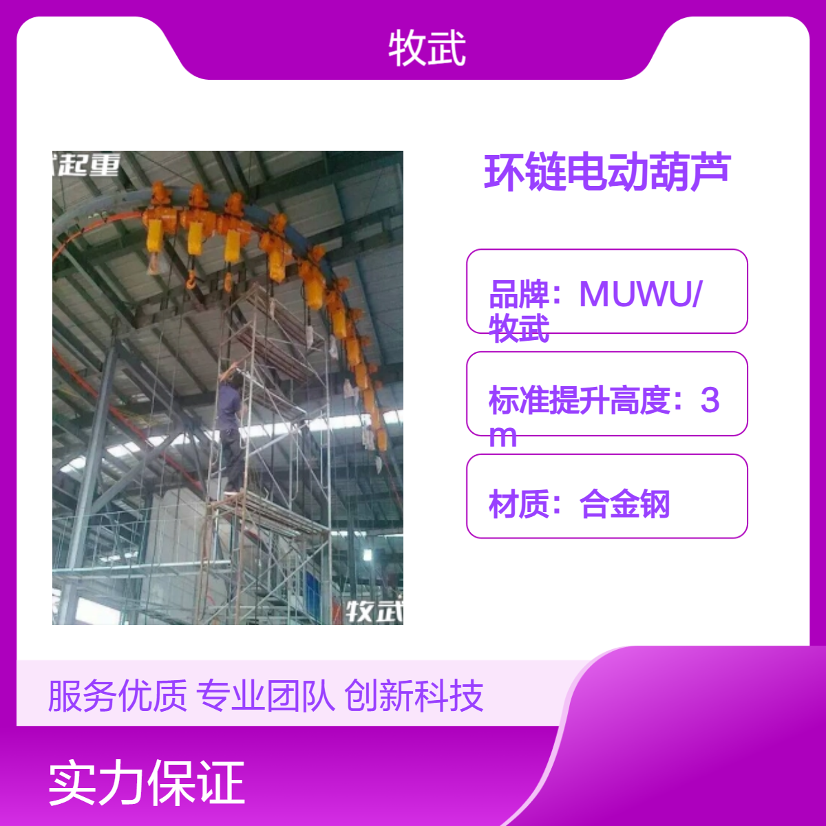 3吨6米双链运行式环链电动葫芦 环形轨道 转弯半径3米 PLC控制环线