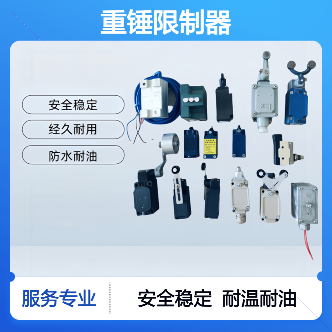 重锤限制器 XTAD-DFA 行程开关用于控制机械设备的行程及限位保护