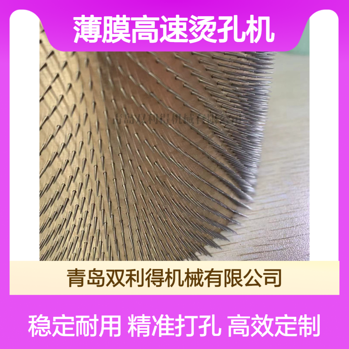 薄膜高速烫孔机生产线加工定制双利得生产烫膜打孔设备
