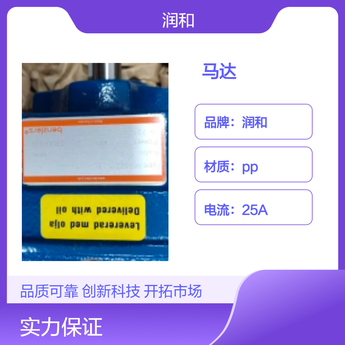 德国RADICON型号25A电流2W功率PP材质自然风冷却电机马达