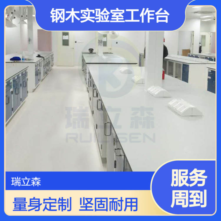 瑞立森可定制钢木实验室工作台 化验室全钢边台试验操作台